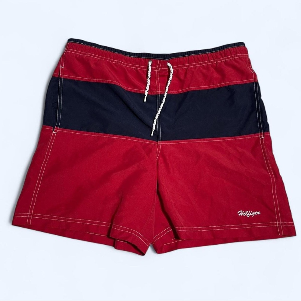 Tommy Hilfiger Swim Trunks Men’s Vintage Red and Blue